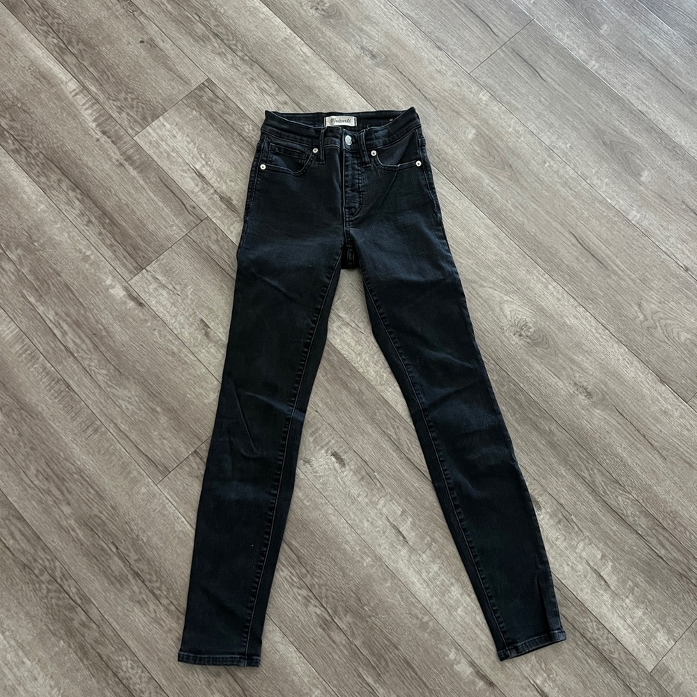 Madewell black high rise jeans